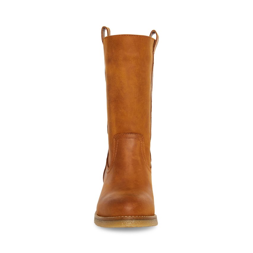 Botas Altas Steve Madden Winny Cuero Mujer Marrones | ES FN8609